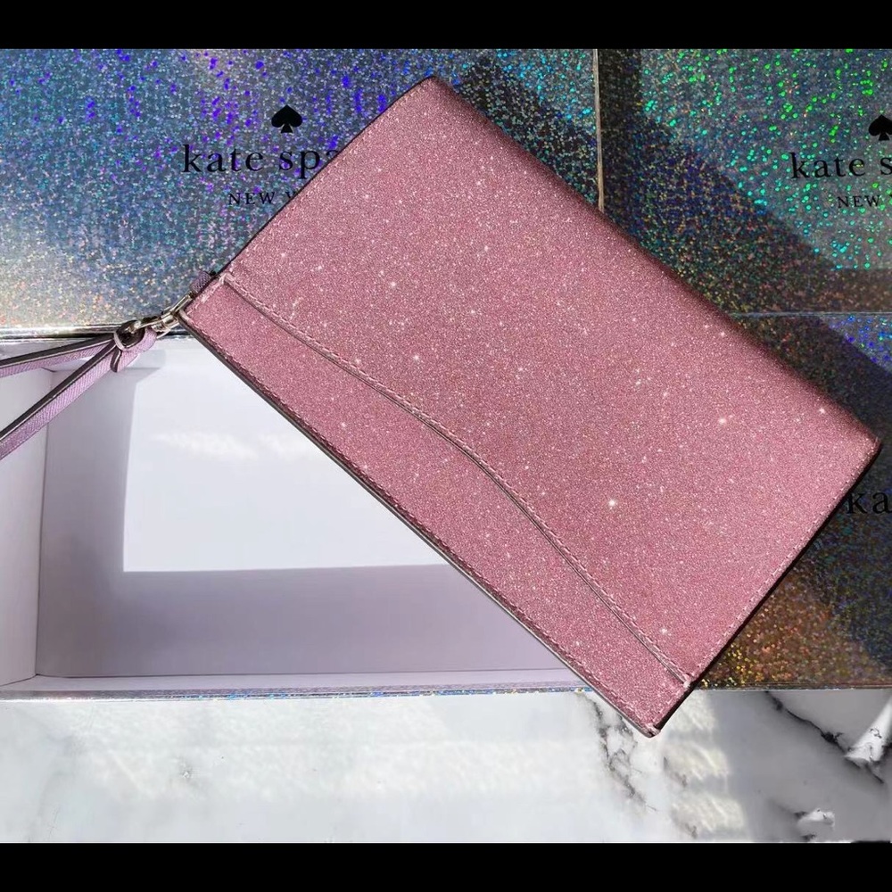 NewInBox-Kate Spade Glitter Wristlet - Picture 4 of 7